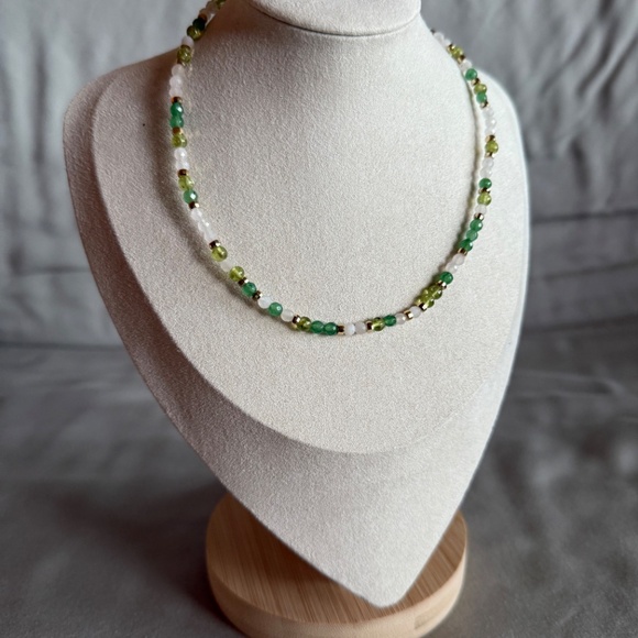 Green crystal choker - Picture 4 of 4